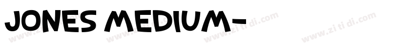 Jones Medium字体转换